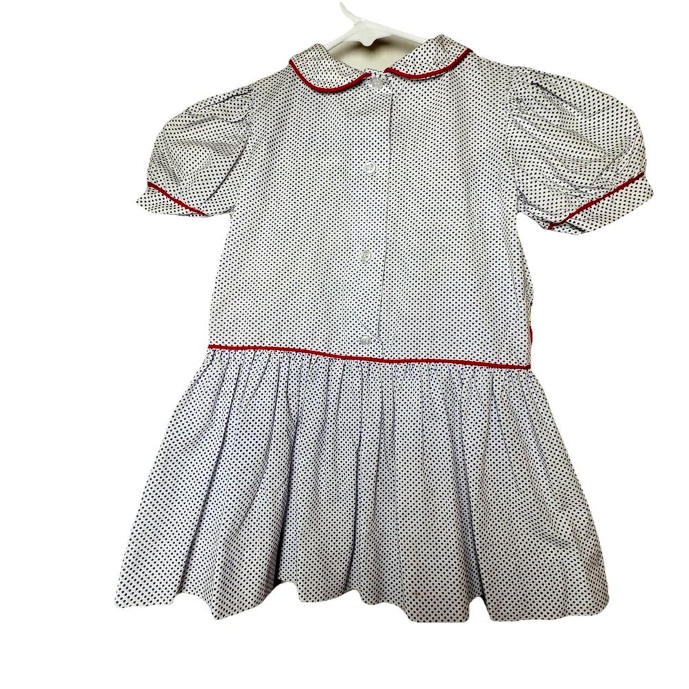 Girls Dress VTG Peter Pan Disney Classic Film Character Sz 4T Polka Dots Rare - Picture 2 of 5